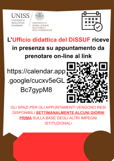 DiSSUF didattica ricevimento