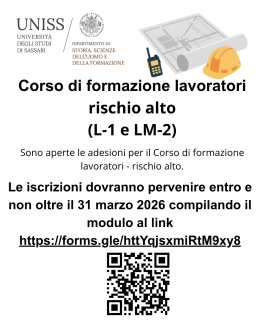 Formazione lavoratori - rischio alto