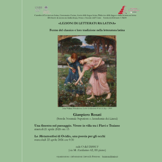 Locandina Prof. Gianpiero Rosati 21 e 22 aprile 2026